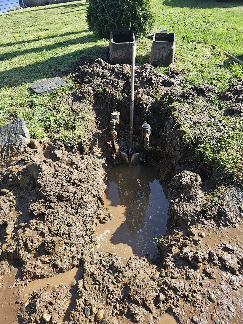 Water in ditch